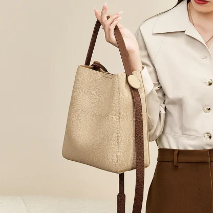 Simple Soft Bucket Bag - Image 2