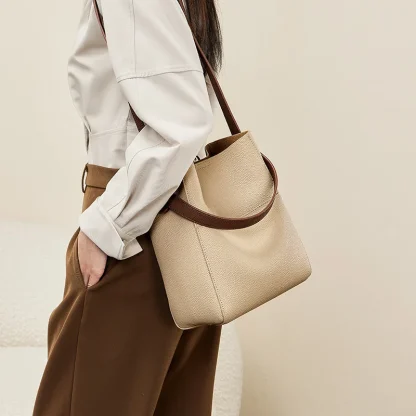 Simple Soft Bucket Bag - Image 3