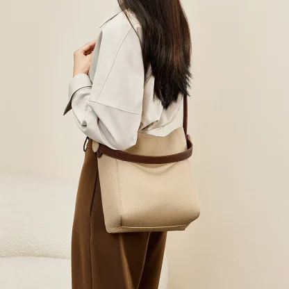 Simple Soft Bucket Bag - Image 4