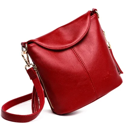 Flap Crossbody Bucket Bag - Image 2