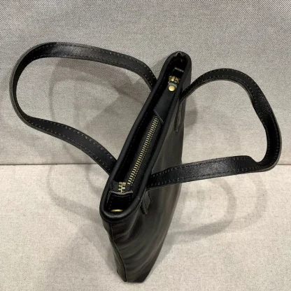Classic Black Bucket Bag - Image 2
