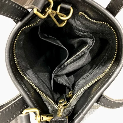 Classic Black Bucket Bag - Image 3