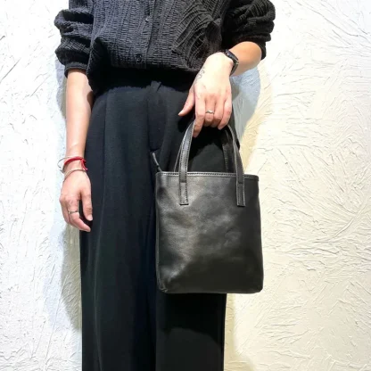 Classic Black Bucket Bag - Image 5